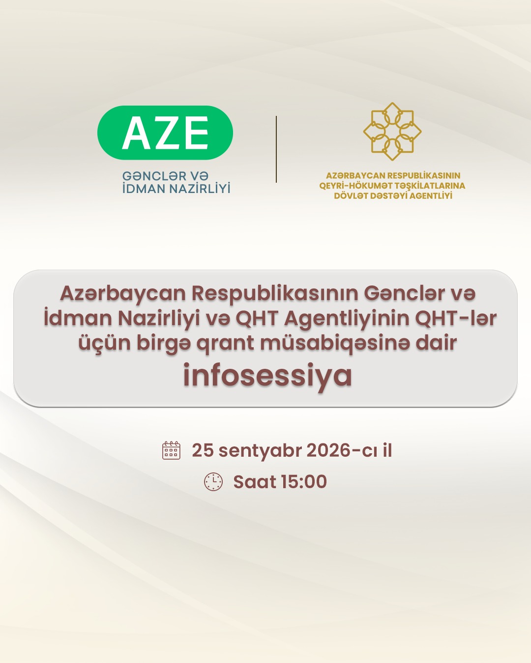 Hörmətli QHT nümayəndələri!