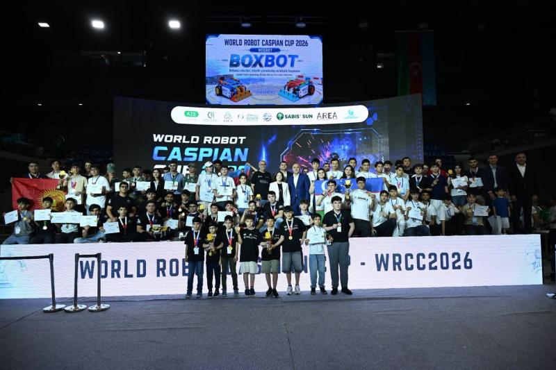 “World Robot Caspian Cup 2026” (WRCC 2026) beynəlxalq robototexnika yarışı keçirilib.