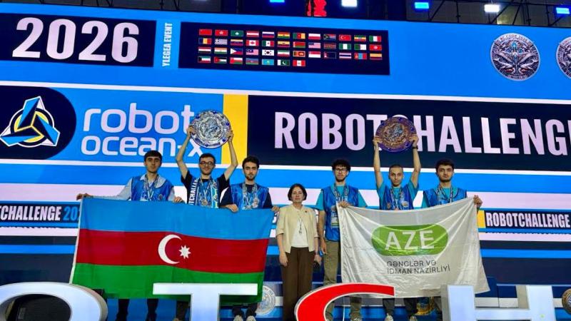 “RobotChallenge Global Final China 2026” yarışında Azərbaycanın yeniyetmə və gənclərdən ibarət milli komandası uğurla iştirak edib.